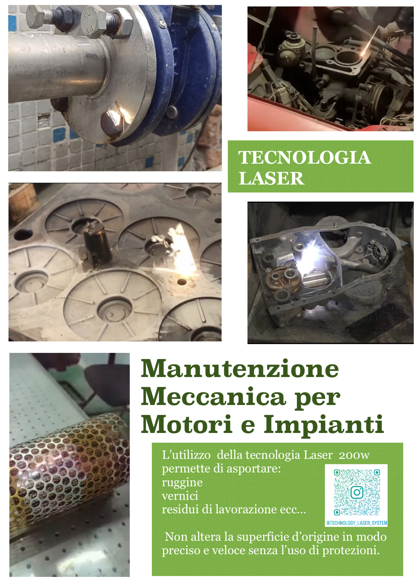 Laser per la pulizia dei metalli