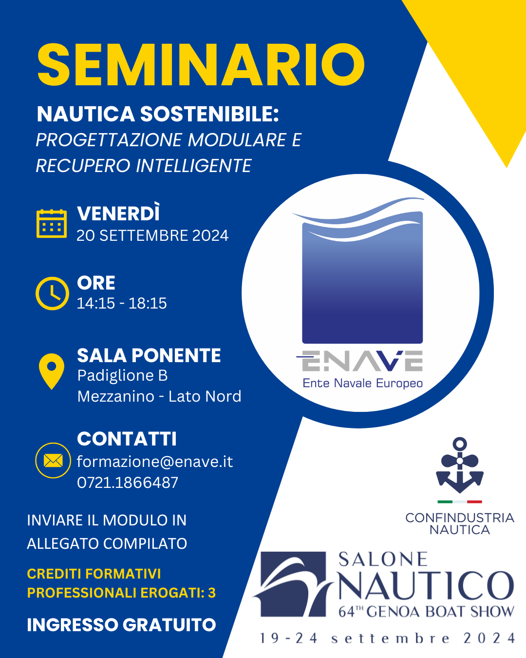 🌊 Evento ENAVE al 64° Salone Nautico di Genova 🌊